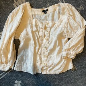 JCREW NWOT Linen Top Size XS